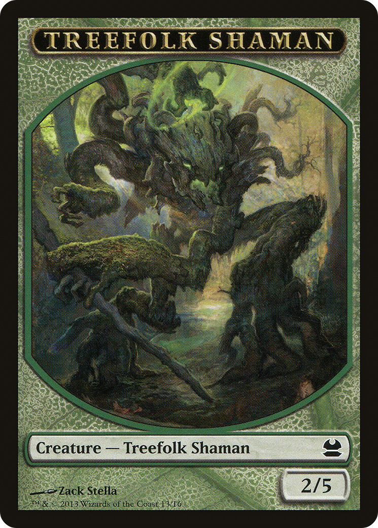 Treefolk Shaman Token (013) - Modern Masters Tokens