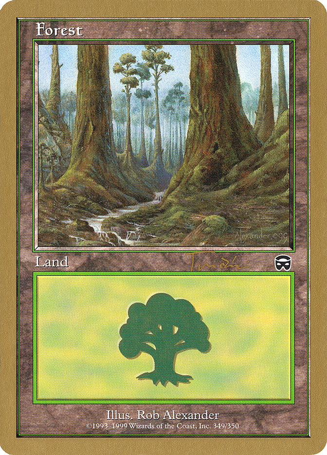 Forest (jt349) (Jan Tomcani) [World Championship Decks 2001] | Silver Goblin