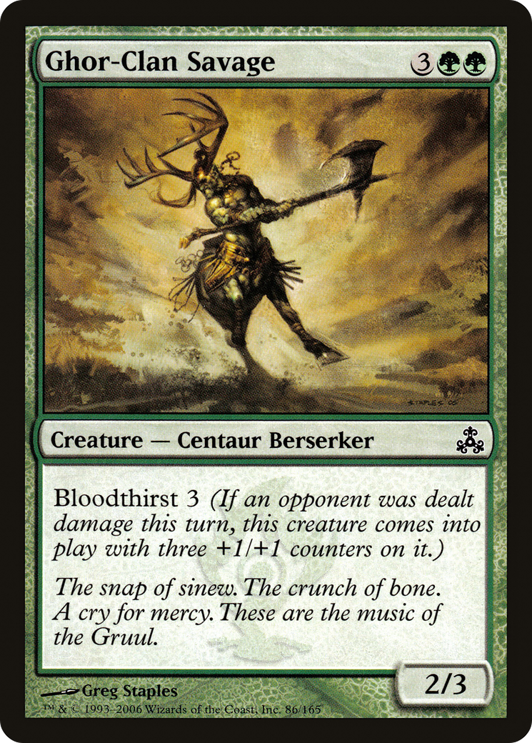 Ghor-Clan Savage (086) Foil - Guildpact