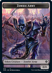 Zombie // Zombie Army Double-Sided Token [Starter Commander Decks] | Silver Goblin