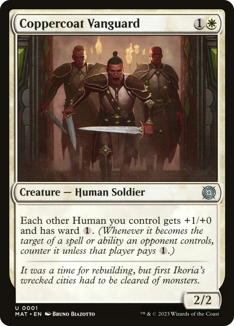 Coppercoat Vanguard (001) Foil - March of the Machine: The Aftermath