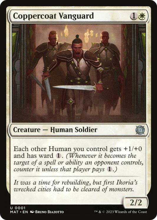 Coppercoat Vanguard (001) Foil - March of the Machine: The Aftermath