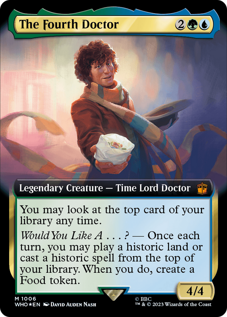 The Fourth Doctor (Extended Art) (1006) Foil - Doctor Who