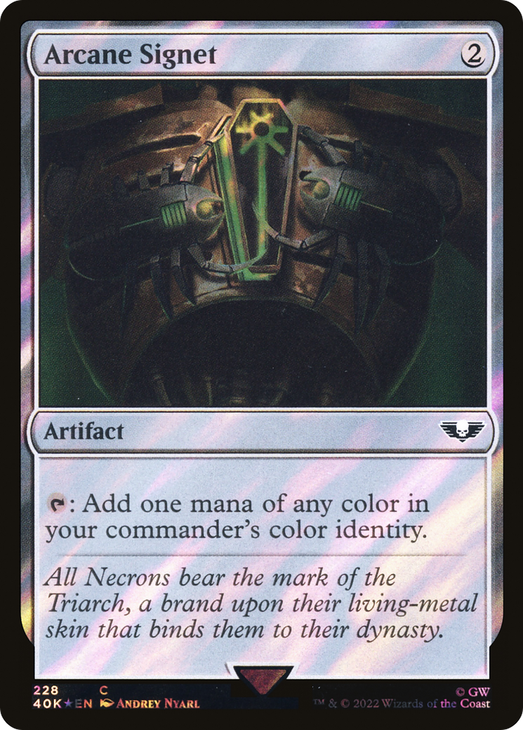 Arcane Signet (228) Surge Foil - Warhammer 40,000 Commander