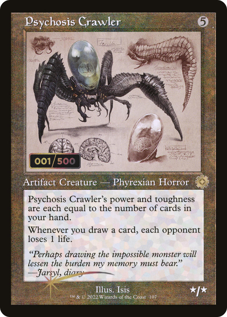 Psychosis Crawler (Schematic) (Serial Numbered) (Retro) (107) Foil - The Brothers' War Retro Artifacts