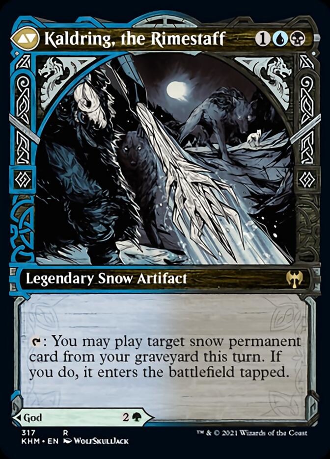 Jorn, God of Winter // Kaldring, the Rimestaff (Showcase) (317) - Kaldheim