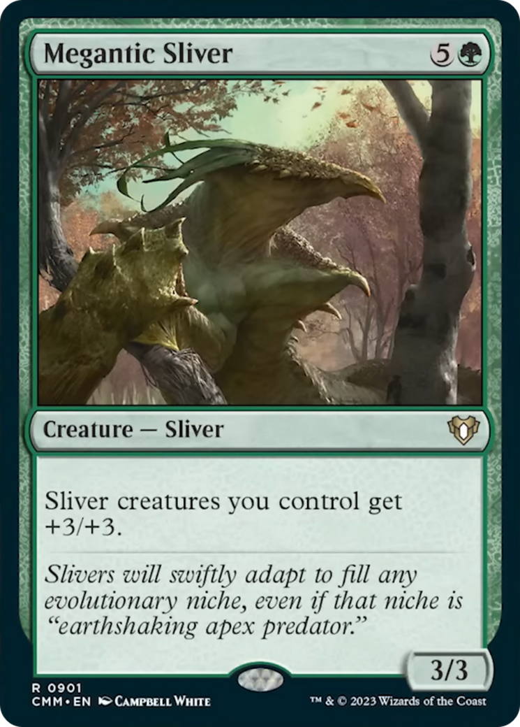 Megantic Sliver [Commander Masters] | Silver Goblin