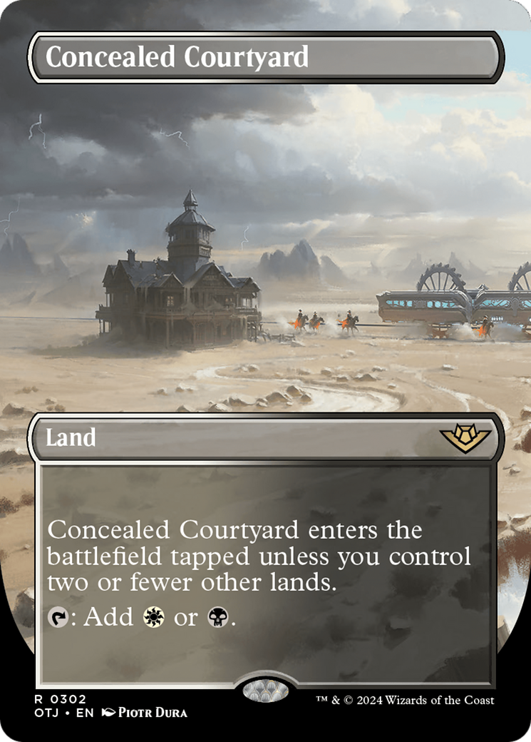 Concealed Courtyard (Borderless) (302) Foil - Outlaws of Thunder Junction