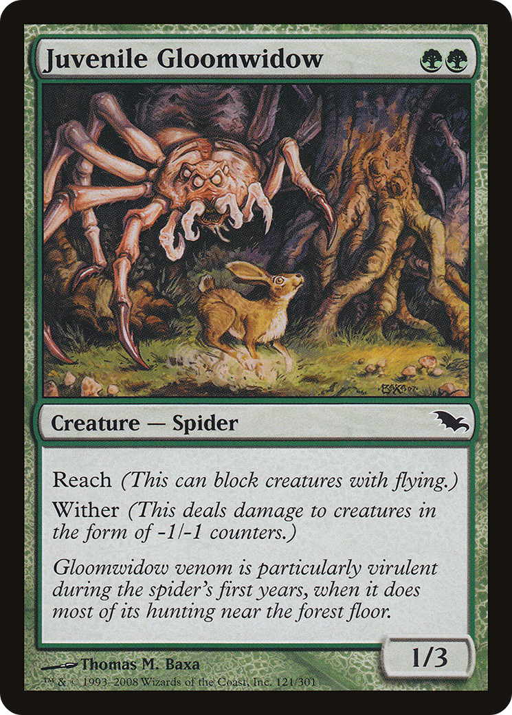 Juvenile Gloomwidow (121) Foil - Shadowmoor