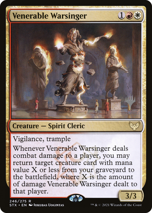 Venerable Warsinger (Promo Pack) [Strixhaven: School of Mages Promos] Foil