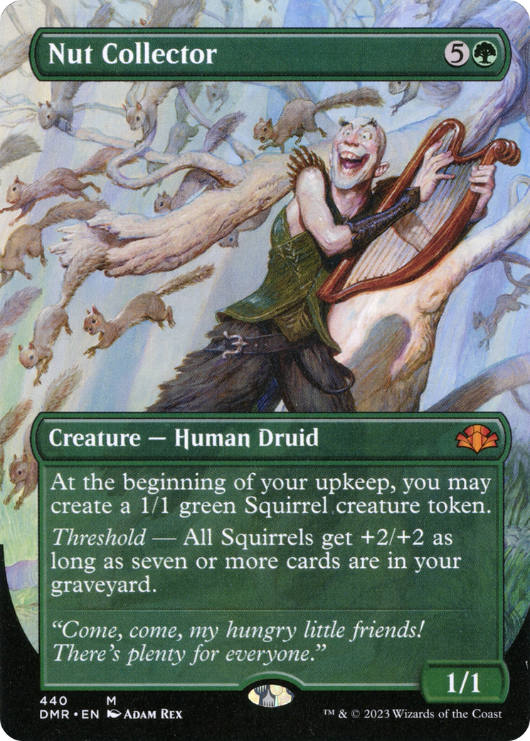 Nut Collector (Borderless Alternate Art) [Dominaria Remastered] | Silver Goblin