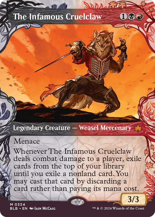 The Infamous Cruelclaw (Showcase) [Bloomburrow] Foil