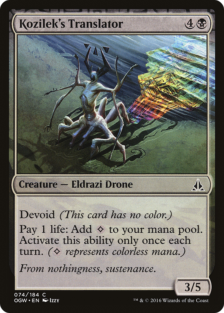 Kozilek's Translator [Oath of the Gatewatch] Foil