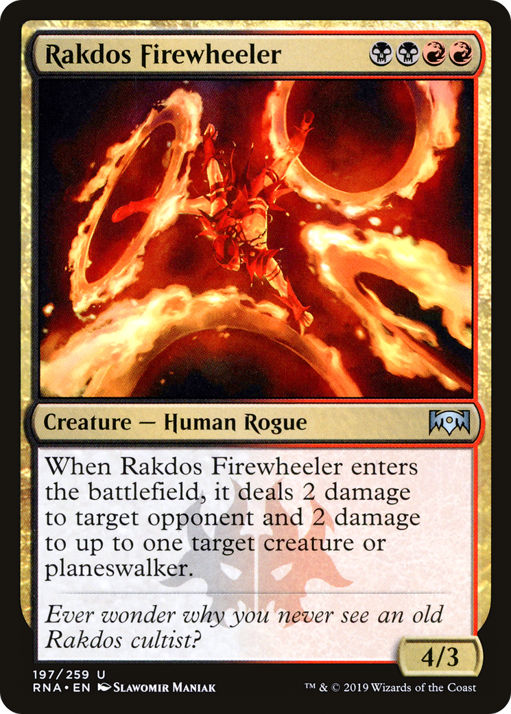 Rakdos Firewheeler [Ravnica Allegiance] Foil