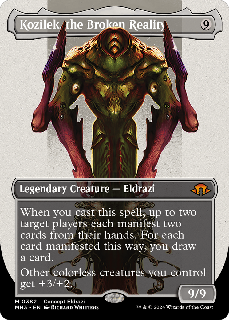 Kozilek, the Broken Reality (Borderless) (382) - Modern Horizons 3