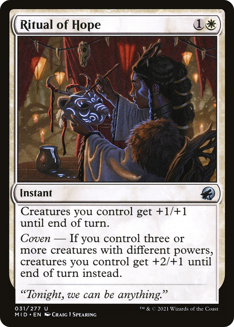 Ritual of Hope (031) Foil - Innistrad: Midnight Hunt