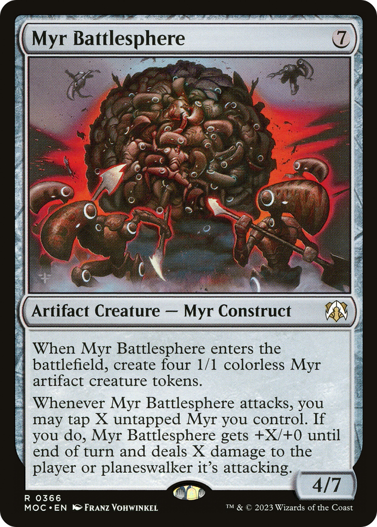 Myr Battlesphere [March of the Machine Commander] | Silver Goblin