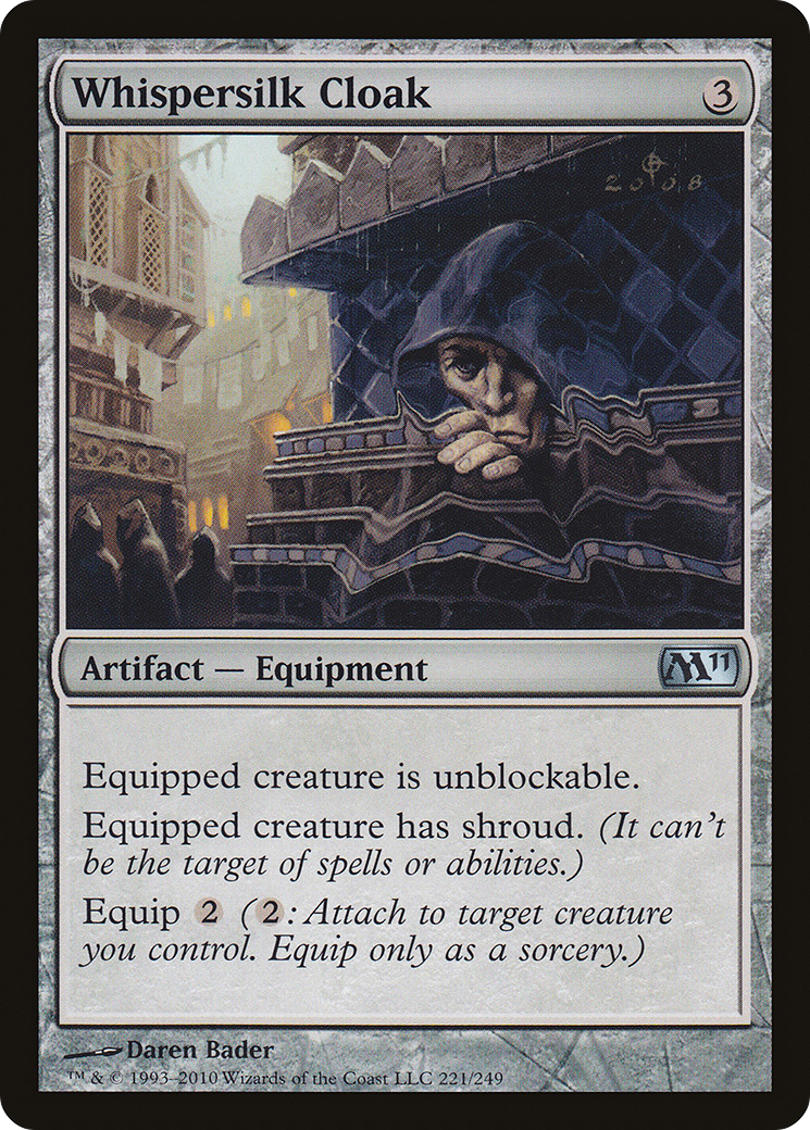 Whispersilk Cloak [Magic 2011] Foil