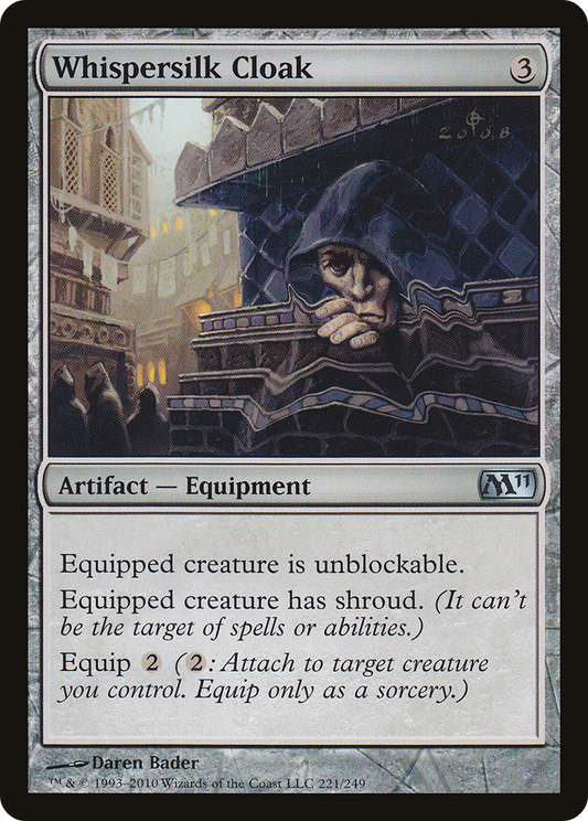 Whispersilk Cloak [Magic 2011] Foil