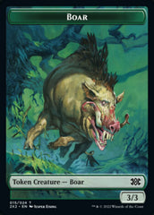 Boar // Soldier Double-Sided Token [Double Masters 2022 Tokens] | Silver Goblin