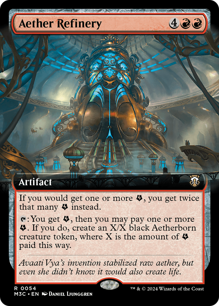 Aether Refinery (Extended Art) (Ripple Foil) [Modern Horizons 3 Commander] | Silver Goblin