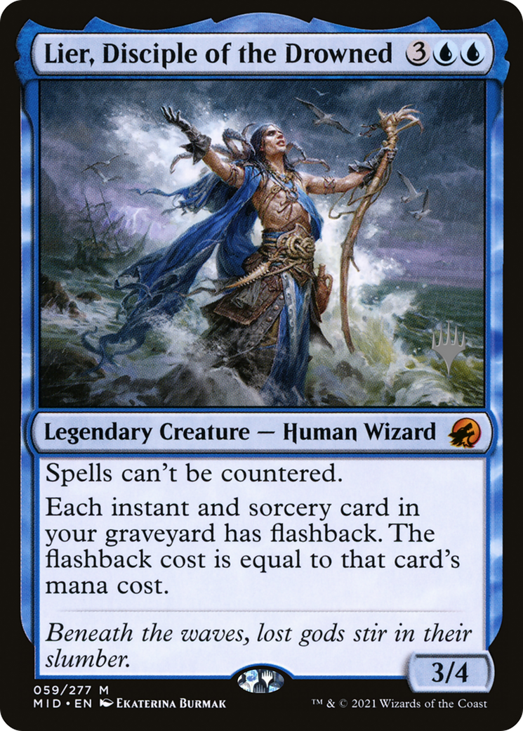 Lier, Disciple of the Drowned (59p) Foil - Innistrad: Midnight Hunt Promos