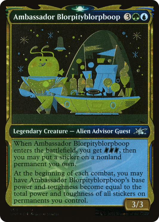 Ambassador Blorpityblorpboop (Showcase) (505) Foil - Unfinity