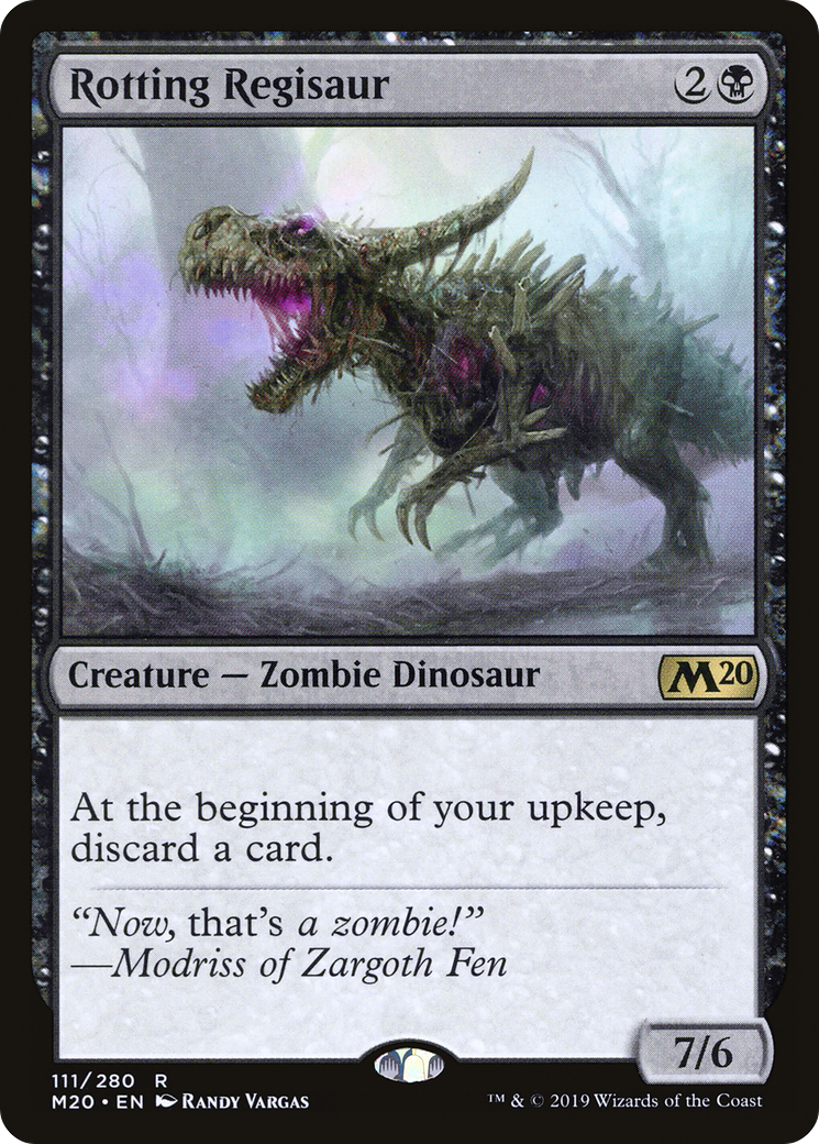 Rotting Regisaur (111) Foil - Core Set 2020