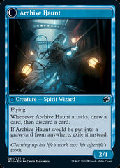 Overwhelmed Archivist // Archive Haunt [Innistrad: Midnight Hunt] | Silver Goblin