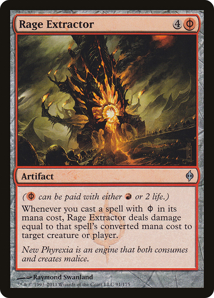 Rage Extractor (091) Foil - New Phyrexia
