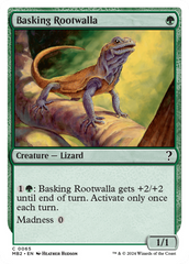 Basking Rootwalla (White Border) [Mystery Booster 2] | Silver Goblin