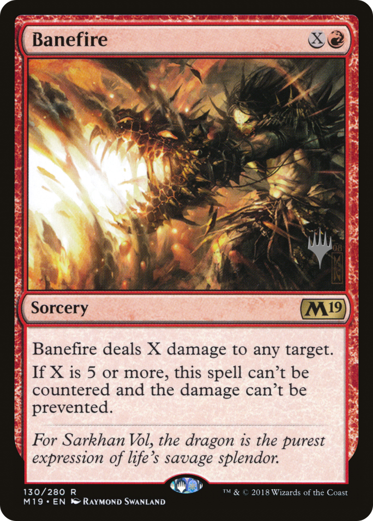 Banefire (130p) - Core Set 2019 Promos