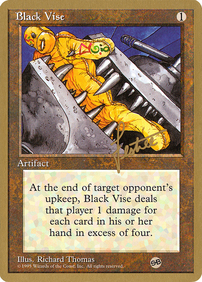 Black Vise (Bertrand Lestree) (SB) [Pro Tour Collector Set] | Silver Goblin