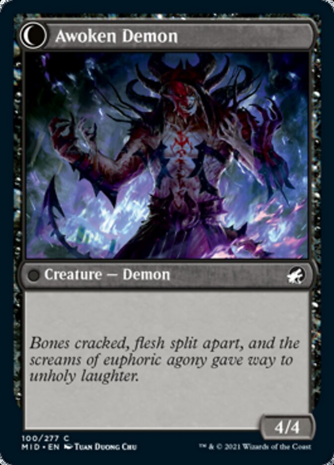 Ecstatic Awakener // Awoken Demon (100) - Innistrad: Midnight Hunt
