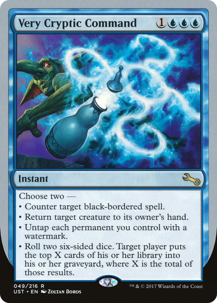 Very Cryptic Command (49e) Foil - Unstable