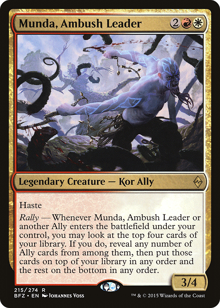 Munda, Ambush Leader (215) Foil - Battle for Zendikar