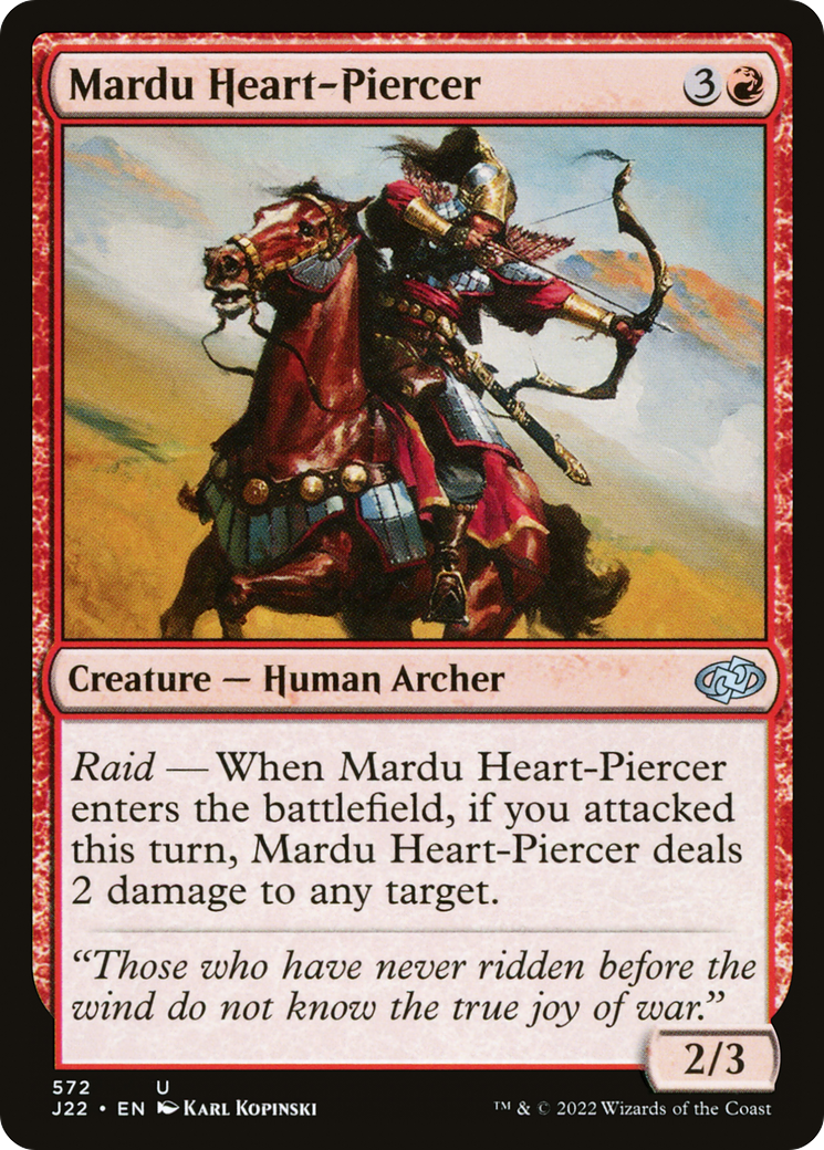 Mardu Heart-Piercer (572) - Jumpstart 2022