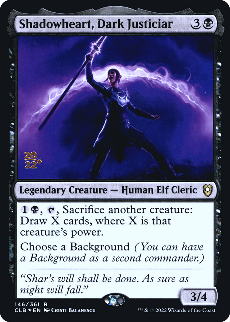 Shadowheart, Dark Justiciar (146) Foil - Battle for Baldur's Gate Promos