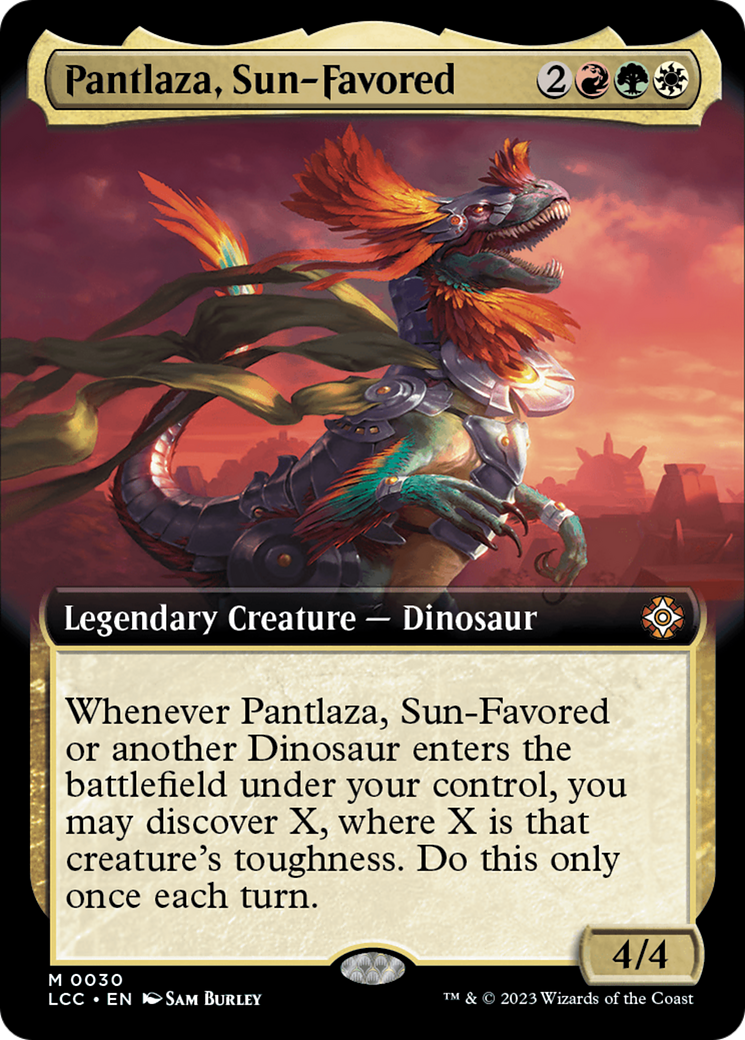 Pantlaza, Sun-Favored (Extended Art) (030) Foil - The Lost Caverns of Ixalan Commander