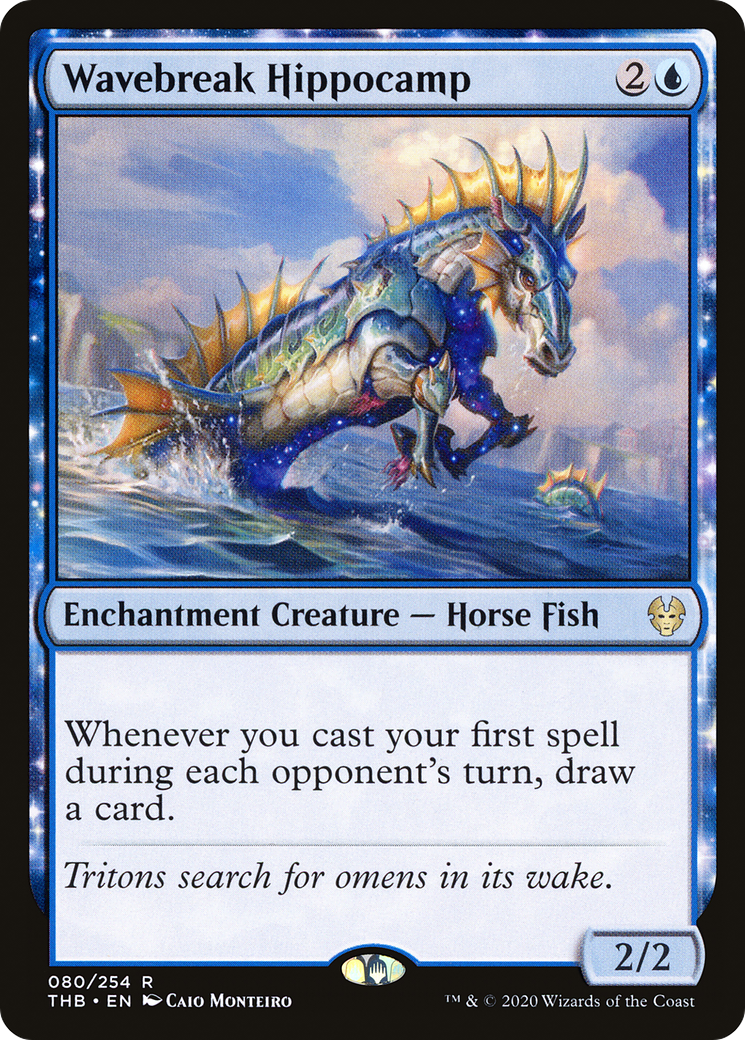 Wavebreak Hippocamp (080) Foil - Theros Beyond Death