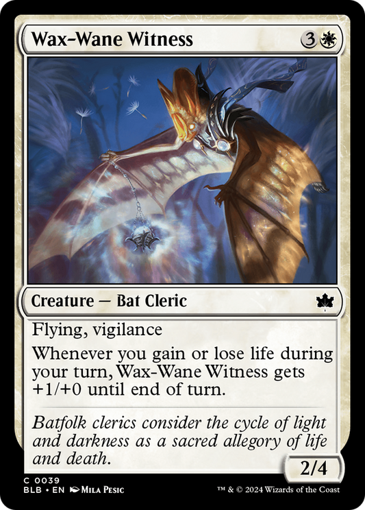 Wax-Wane Witness [Bloomburrow] Foil