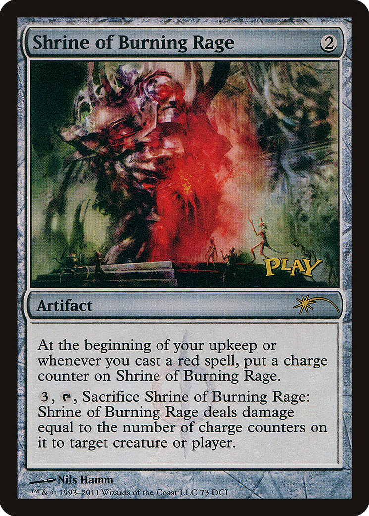 Shrine of Burning Rage (073) Foil - DCI Promos