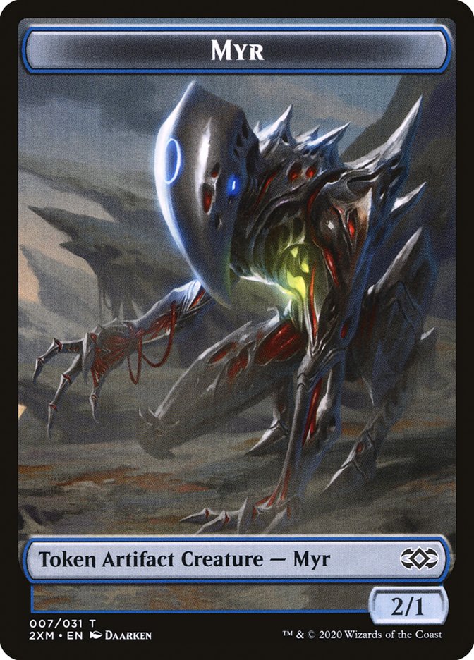 Myr Token (007/031) [Double Masters Tokens] | Silver Goblin