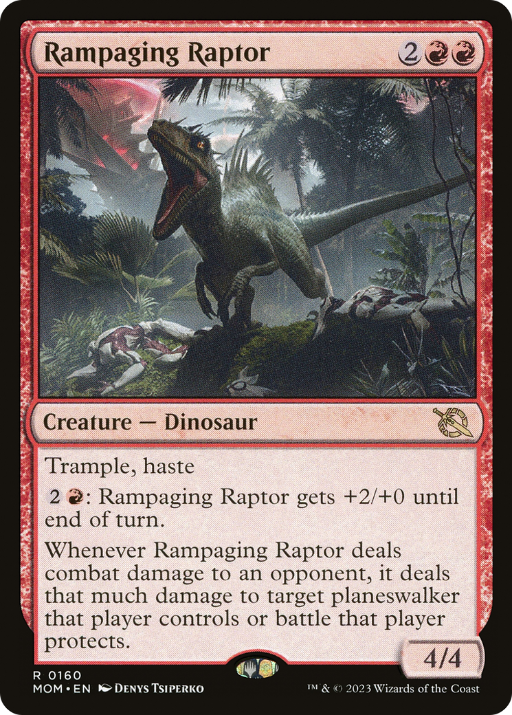 Rampaging Raptor [March of the Machine] | Silver Goblin