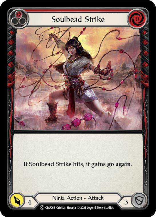 Soulbead Strike (Red) [U-CRU066] (Crucible of War Unlimited)  Unlimited Rainbow Foil | Silver Goblin