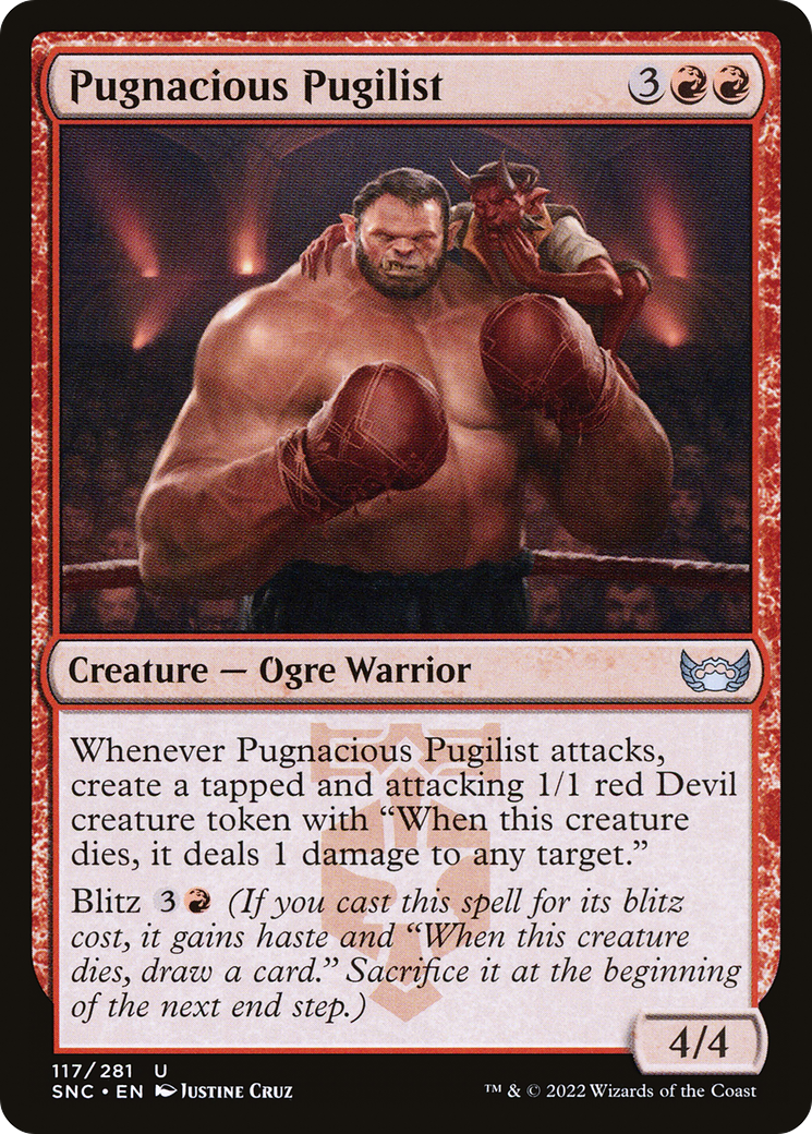 Pugnacious Pugilist (117) Foil - Streets of New Capenna
