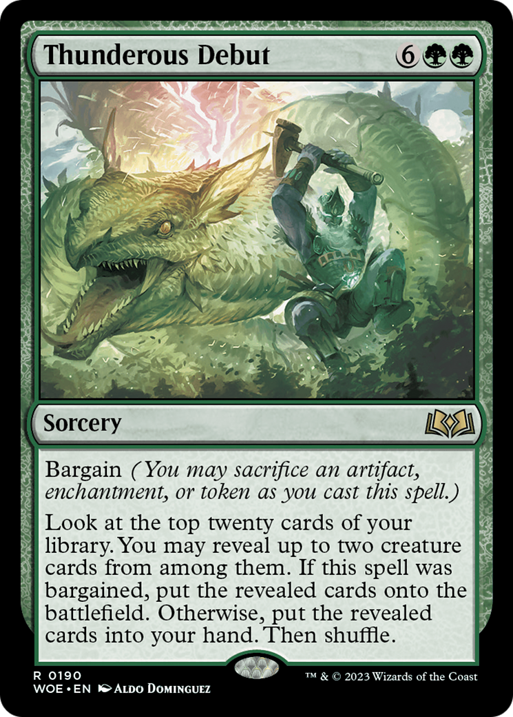 Thunderous Debut (190) - Wilds of Eldraine