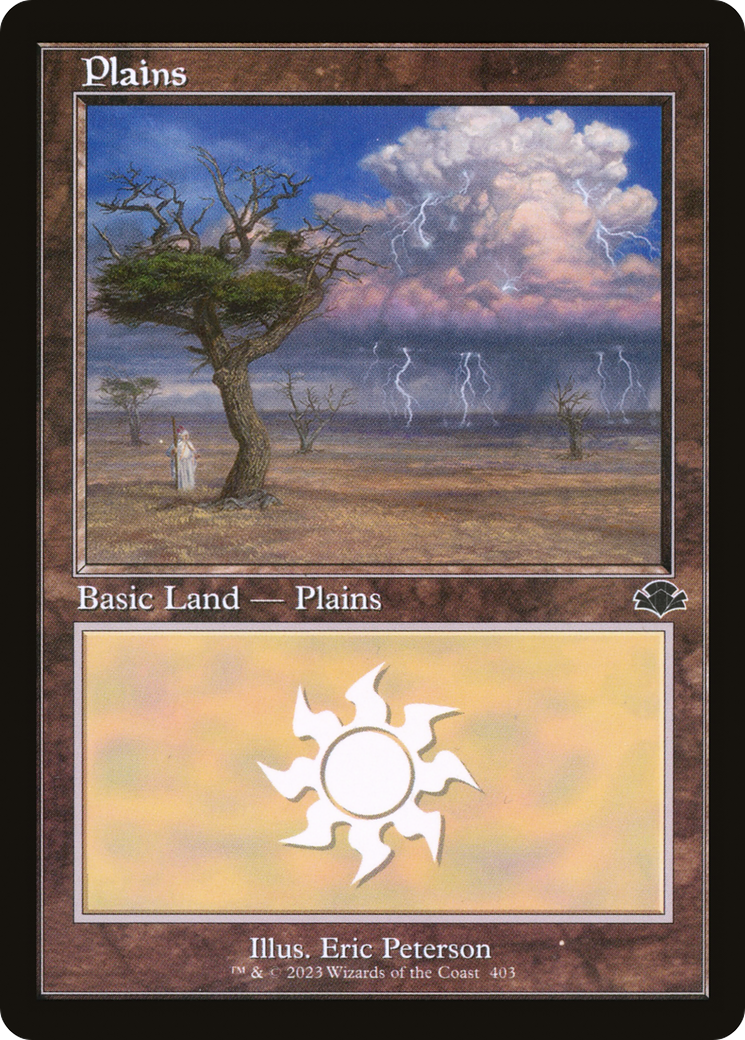 Plains (403) (Retro) [Dominaria Remastered] | Silver Goblin