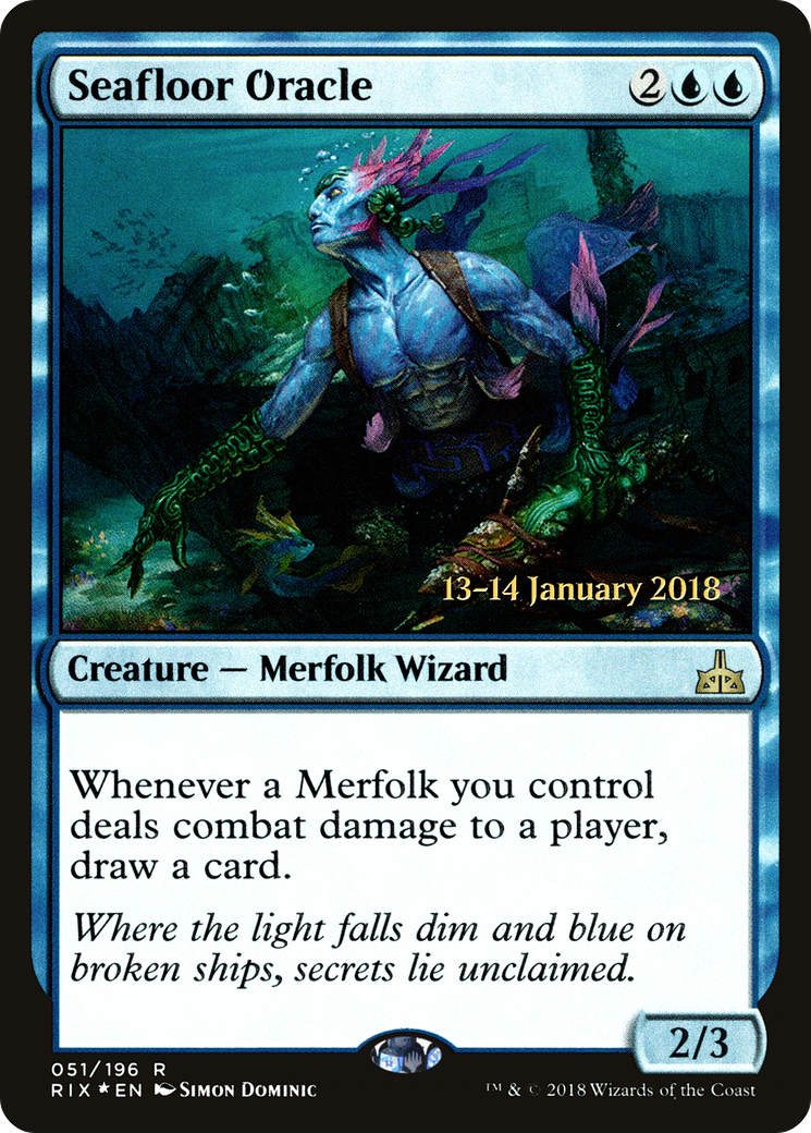 Seafloor Oracle (51s) Foil - Rivals of Ixalan Promos