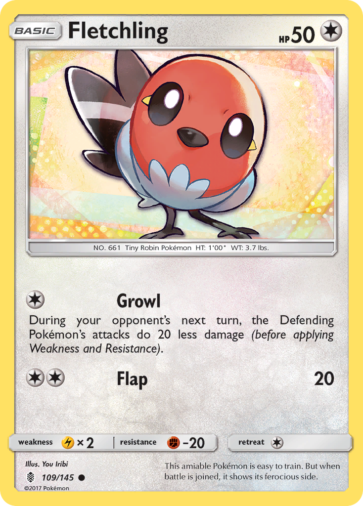 Fletchling (109/145) [Sun & Moon: Guardians Rising] | Silver Goblin